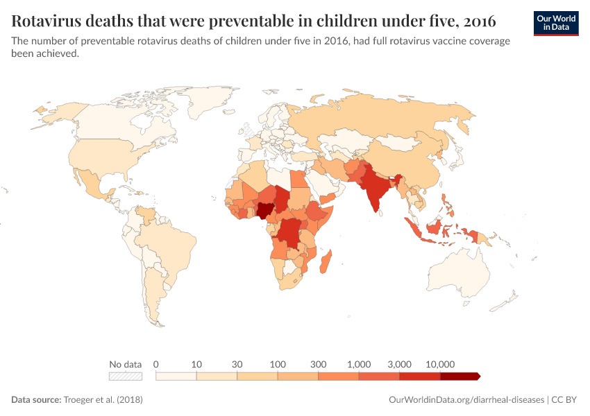 A thumbnail of the "Rotavirus deaths that were preventable in children under five" chart