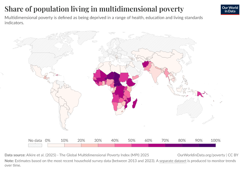 A thumbnail of the "Share of population living in multidimensional poverty" chart